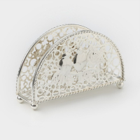 Салфетница декоративная &laquo;Птицы&raquo;, 14&times;4,5&times;8,5 см, цвет серебряный