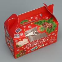 Коробочка для кексов &laquo;Волшебство в твоих руках&raquo;, 16 х 10 х 8 см, Новый год