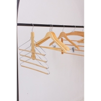 Плечики - вешалка для одежды LaDо́m Bois, 41&times;38 см, многоуровневая, деревянная сорт А