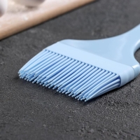 Кисть Доляна &laquo;Профи&raquo;, силикон, 21,5&times;8&times;1 см, цвет бирюзовый