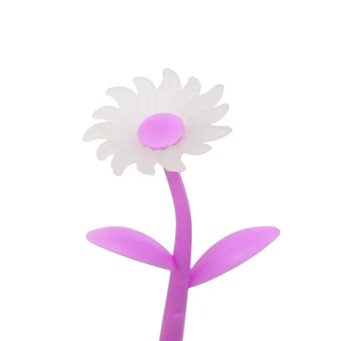 Ручка гелевая-прикол &laquo;Сиреневые Ромашки&raquo;, меняет при ультрафиолете