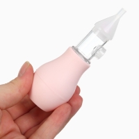 Аспиратор назальный Basic M&B, с колпачком, цвет розовый