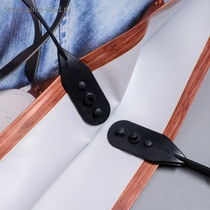 Пакет "Мужской акцент", полиэтиленовый с пластиковой ручкой, 40 х 40 см, 110 мкм