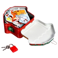 Макси-пазлы в металлической копилке с замочком &laquo;Подарки от Деда Мороза&raquo;, 10 пазлов, 35 деталей