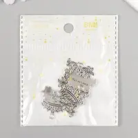 Металлический элемент, декоративная подвеска &laquo;Арт Узор. Королева&raquo;, 2.5&times;2.5 см