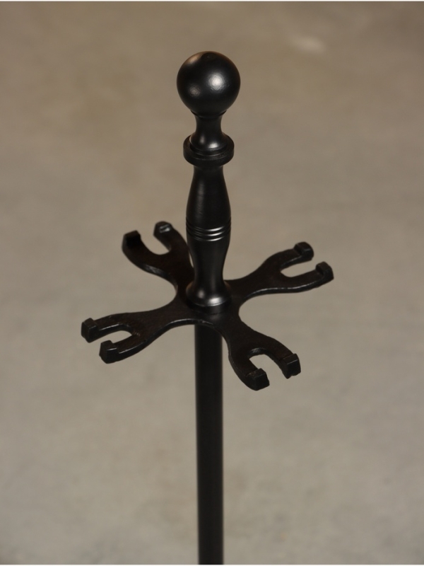 Каминный набор "Дым" сталь, 4 предмета, 14х14х64 см