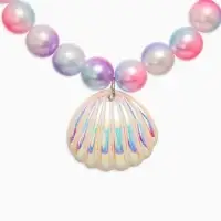 Набор детский &laquo;Выбражулька&raquo; русалочка, 4 пред :клипсы, кольцо, браслет, бусы, бело-розовый   1087536