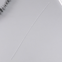 Проволока для изготовления искусственных цветов "Белая" длина 40 см сечение 0,07 см набор 50 шт   10