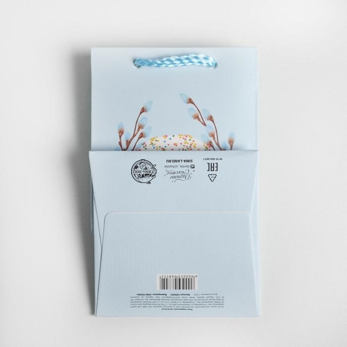 Пакет подарочный, упаковка, &laquo;Светлой Пасхи&raquo;, 10 х 16 х10 см