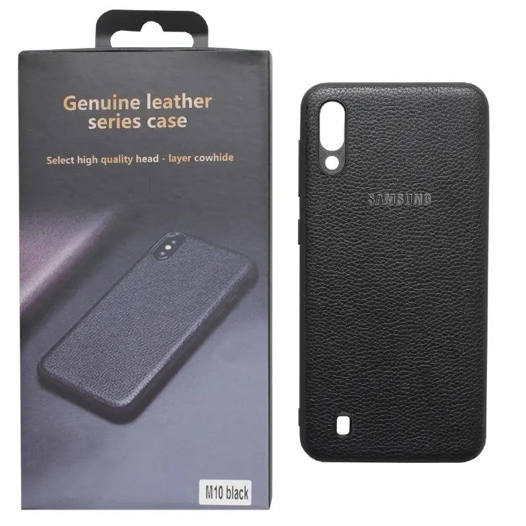 Чехол Samsung A10/M10 под кожу с коробкой