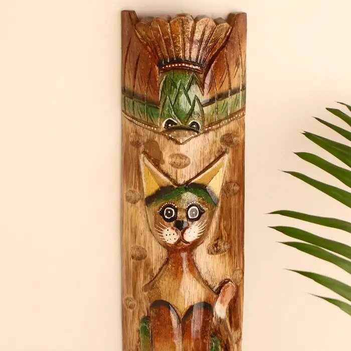 Интерьерный сувенир маска "Кошка" 50х12х5 см