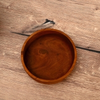 Миска 15х15х6 см, тиковое дерево