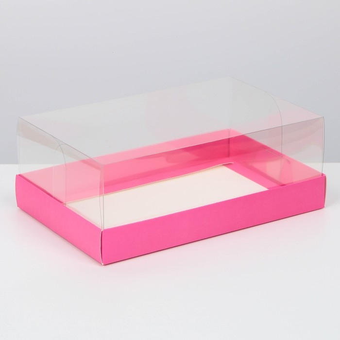 Коробка кондитерская, упаковка, &laquo;Фуксия&raquo; , 22 х 8 х 13,5 см