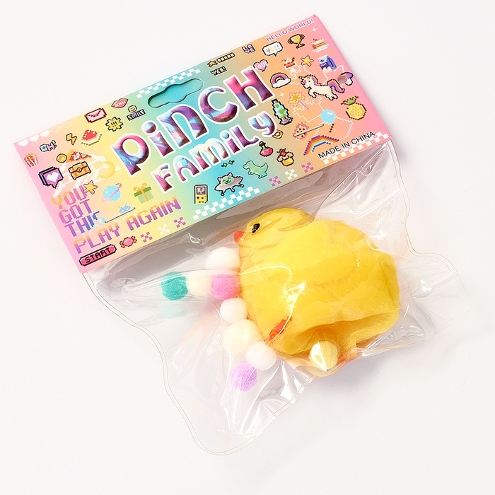 Сквиш антистресс - игрушка &laquo;Цыпа&raquo;, с пушистой посыпкой