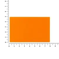 Лейбл из ПВХ Dzeta, ХL, оранжевый неон