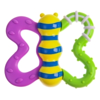 Погремушка &laquo;Бабочка&raquo; с эластичными элементами, Крошка Я