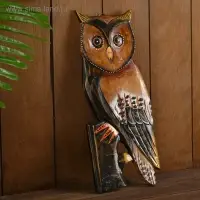 Панно "Сова на дереве" дерево 13,5х1,5х33 см