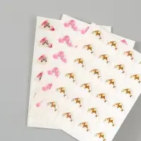 Набор уголков с кармашком для фотографий 24 уголка "Бабочки" МИКС 12,5х9 см