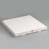 Коробка для пиццы, белая, 50 х 50 х 4 см