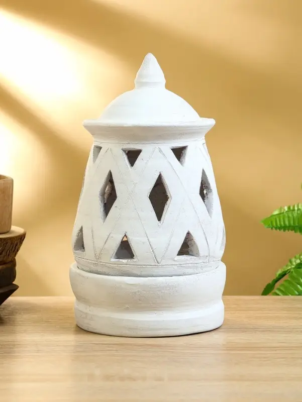 Подсвечник терракота "Фонарь" 16х16х28 см