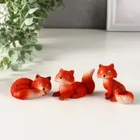 Сувенир полистоун "Маленькая лисичка" МИКС 5,8х3,5х5,6 см