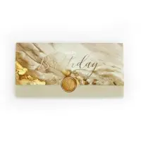 Конверт для денег с наклейкой, &laquo;С днём рождения!&raquo;, тиснение, 17.5 х 9 см