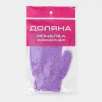 Мочалка - варежка массажная Доляна, 18&times;12 см, МИКС