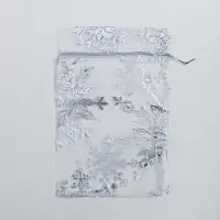 Мешочек подарочный органза &laquo;С Новым годом!&raquo;, 16 х 24 см +/- 1.5 см