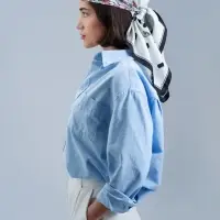 Платок шелковый Delicate, пионы