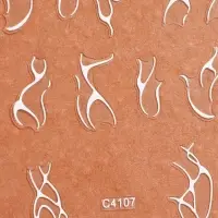 Наклейки для ногтей &laquo;Slik&raquo;, белые