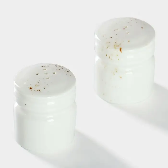 Набор для специй 2 пред Magistro "Церера" солонка, перечница, цвет бело-золотой