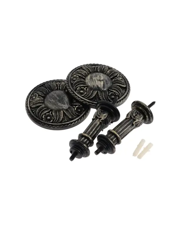 Крючок для штор CAPPIO KS031, d=95 мм, цвет черное золото, 2 шт