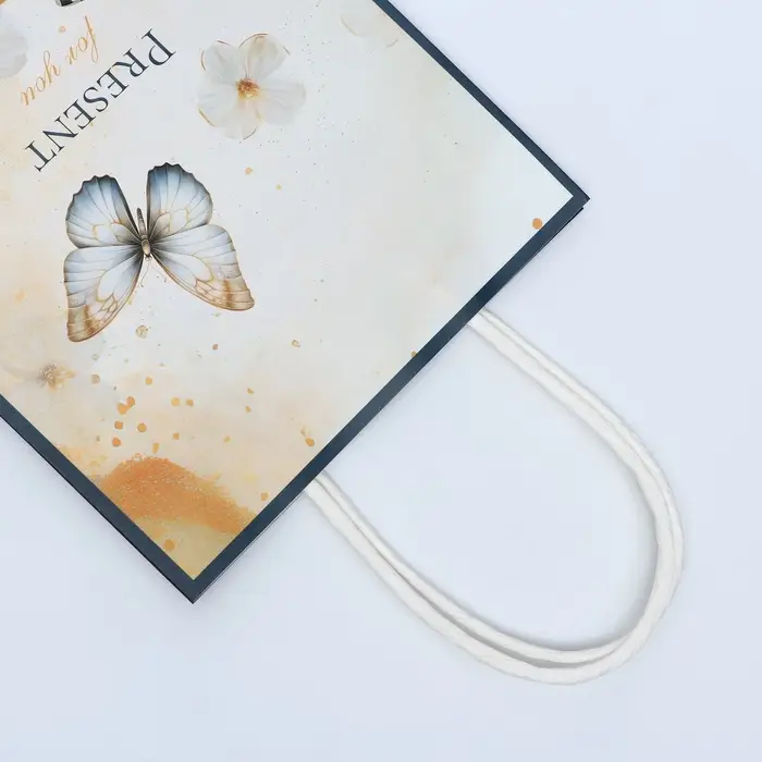 Пакет подарочный крафтовый Present for you 15&times;21&times;8 см, 120 г/м&sup2;