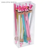 Ручка - прикол гелевая &laquo;Фламинго на кексе&raquo;, МИКС