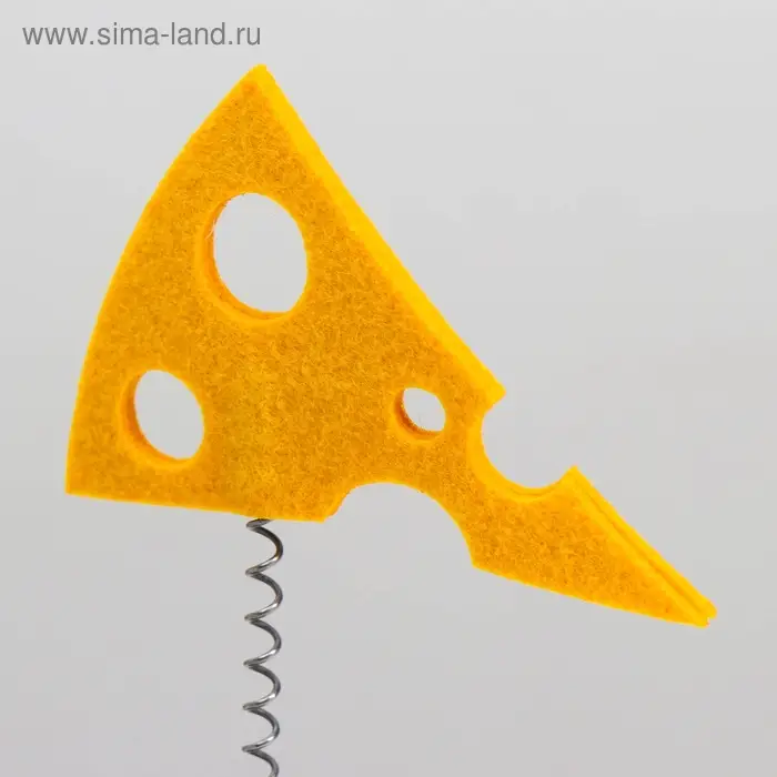 Игрушка для кошек с дразнилками "Мышь и сыр", 26 х 14,5 х 22 см  микс цветов