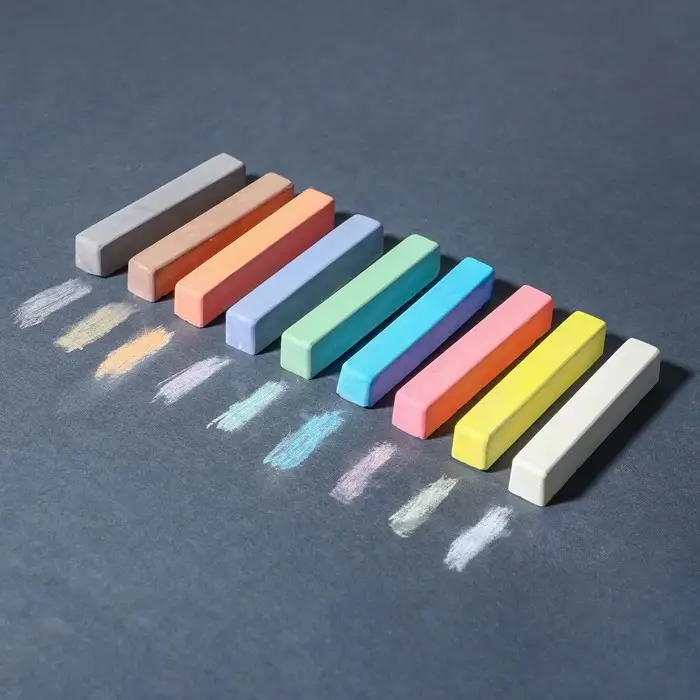 Мелки цветные школьные набор 9 шт. &laquo;Смешарики&raquo;, прямоугольные