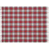 Плед &laquo;Валдай&raquo;, бежевый с красным и синим