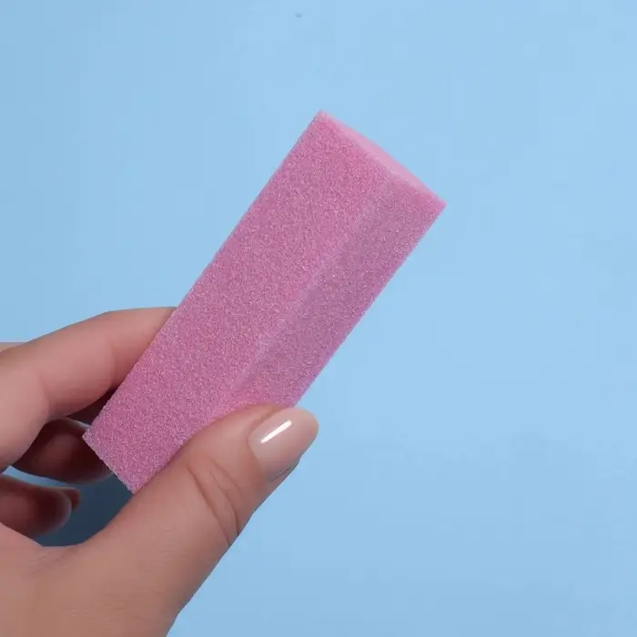 Баф наждачный для ногтей, четырёхсторонний, 9&times;2.5&times;2.5 см, МИКС