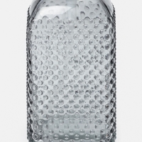 Дозатор для мыла SAVANNA &laquo;Пупырка&raquo;, 400 мл, стеклянный, серый