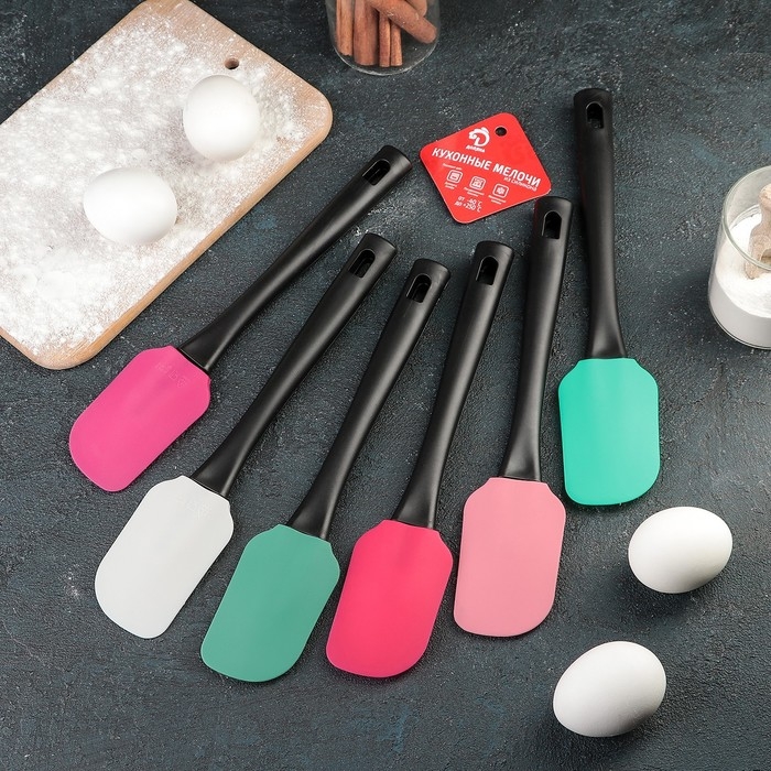 Лопатка Доляна &laquo;Контраст&raquo;, 25,5 см, цвет МИКС