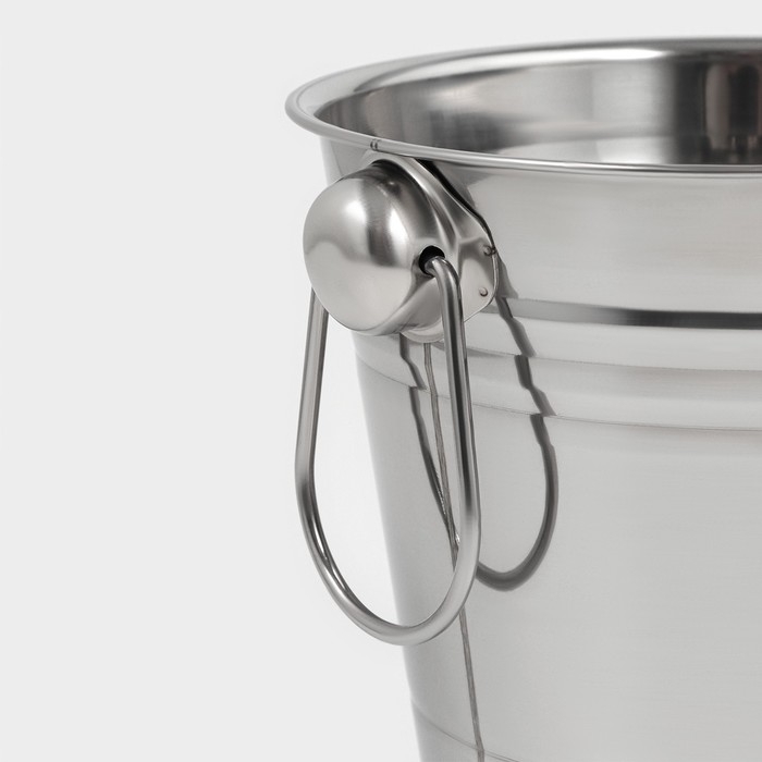 Ведро для льда из нержавеющей стали, 2,5 л, 17&times;15,5 см