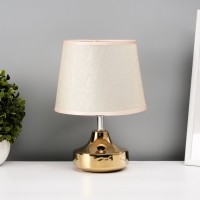Настольная лампа с абажуром RISALUX &laquo;Блеск&raquo;, 1&times;40 Вт, Е27, 17&times;17&times;24 см