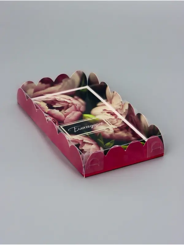 Коробка для печенья, &laquo;Цветочки&raquo;, 10.5&times;20&times;3 см