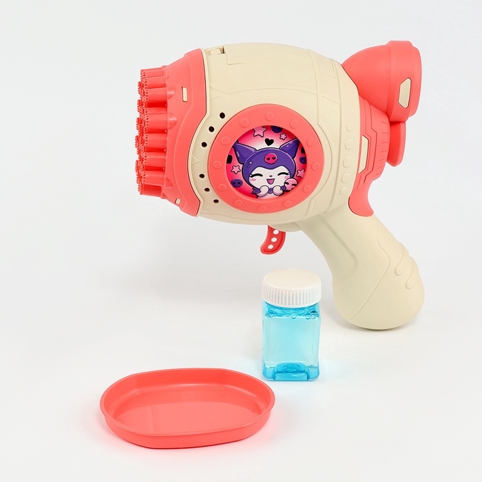 Генератор мыльных пузырей &laquo;Зайчик&raquo;, розовый, 18&times;10&times;18 см