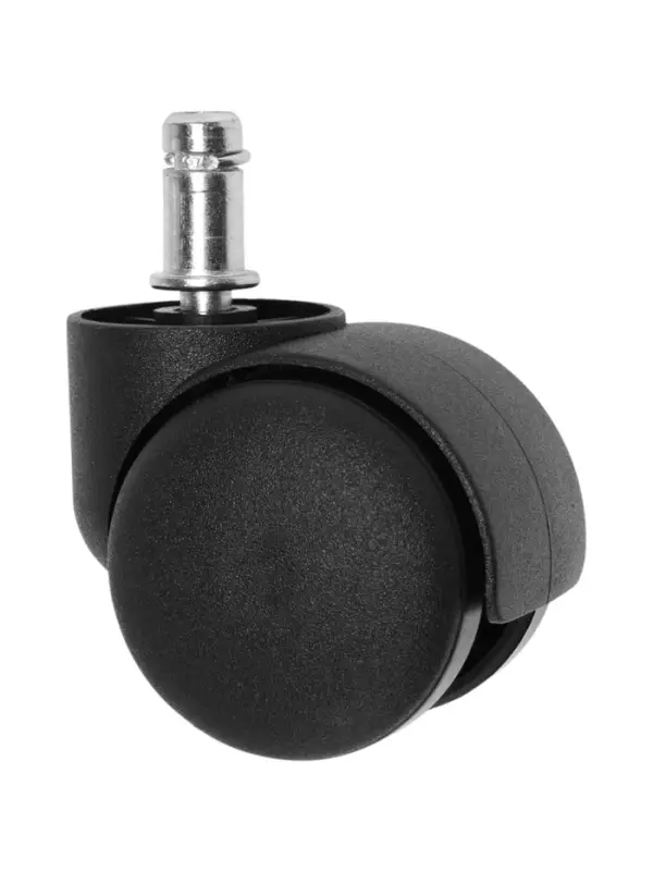 Колесо мебельное ТУНДРА для кресла, d=50 мм, со штоком М10х25 мм, набор 5 шт