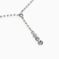 Набор 2 предмета: серьги, колье &laquo;Вечерний шик&raquo; белый в серебре