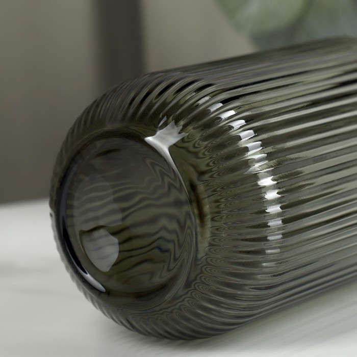 Стакан стеклянный Magistro &laquo;Грани&raquo;, 400 мл, 8&times;13 см, цвет графит