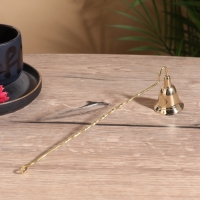 Гаситель для свечей &laquo;Завиток&raquo;, латунь, 25 см