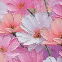 Бумага упаковочная глянцевая &laquo;Цветы&raquo;, 50 &times; 70 см