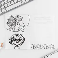 Блокнот раскраска 12 л., 130&times;180 &laquo;Коты&raquo;